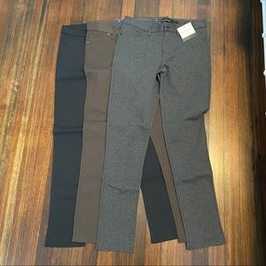 Lot of Three NWT Calvin Klein Ponte Trousers